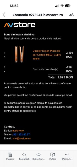 Placa de par dyson corrale