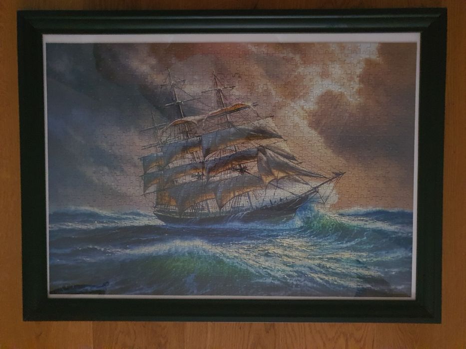 Tablou puzzle corabie 80x60