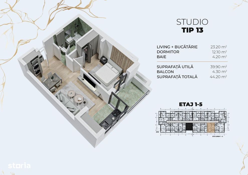 Apartament modern, compartimentare eficienta, Biruintei, Popesti