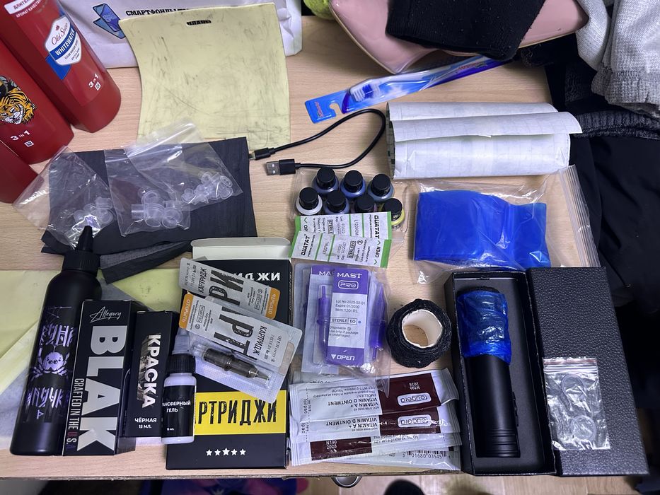 Продам тату машинку набор весь