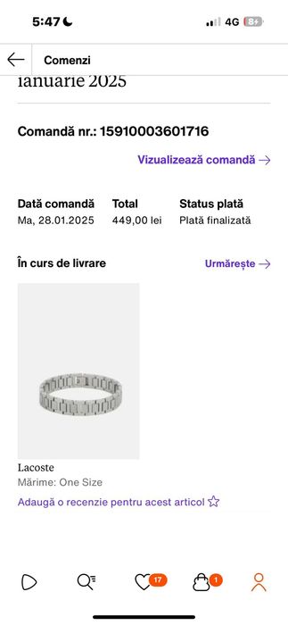 Brățară Lacoste originala