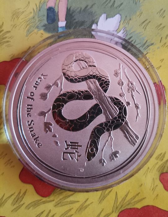 Австралийски сребърни лунари. Година на Бика 2009 г. и на Змията 2013