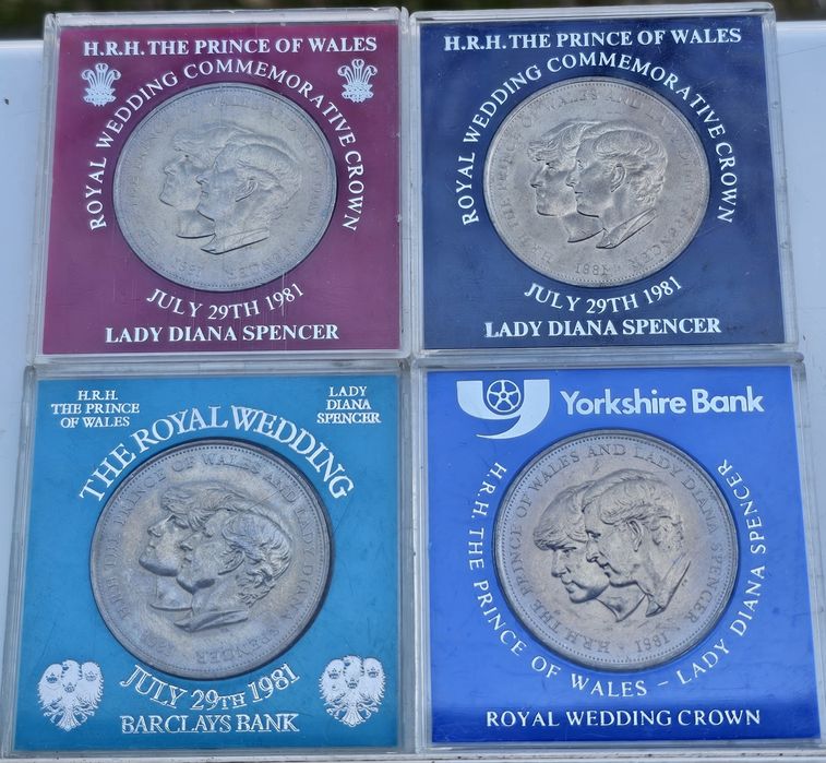 Продавам възпоменателни и юбилейни монети  25 Пенса и Шилинги Англия