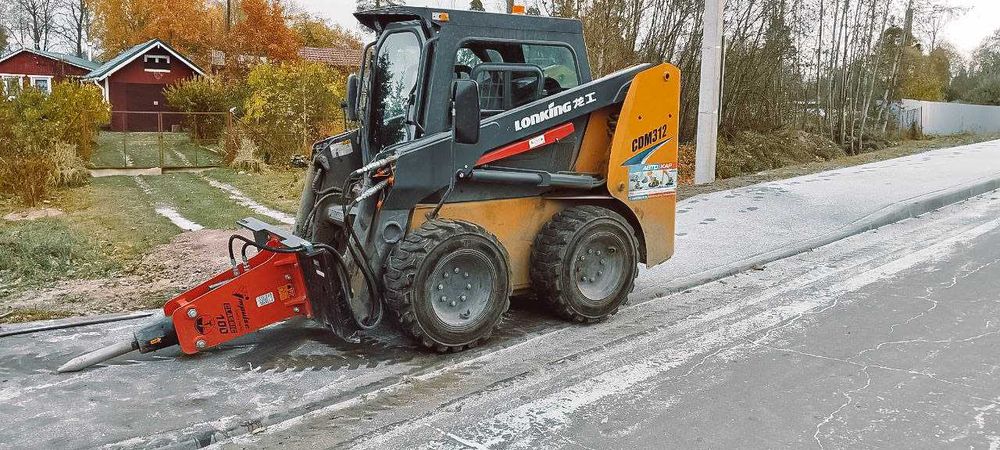 Гидромолот Impulse 100 L Classic на мини-погрузчик JCB SSL 175