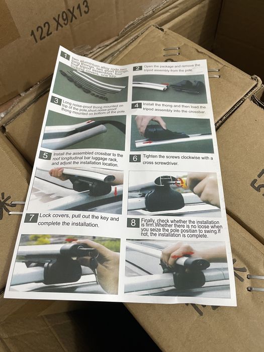 Багажник (Поперечины) на Рейлинги