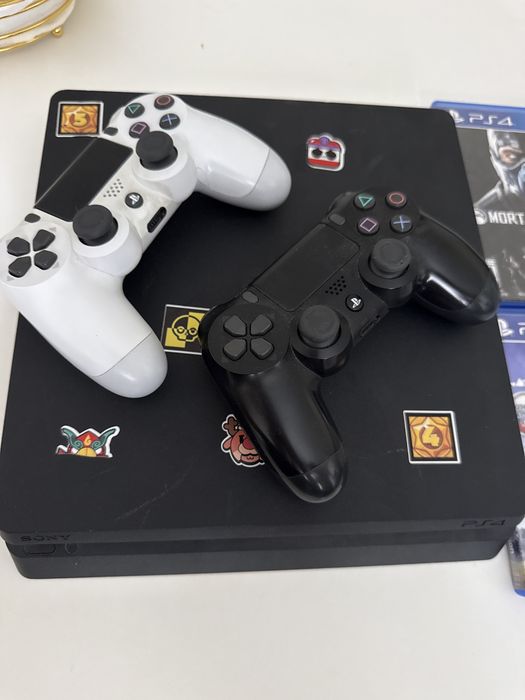 PS4 Slim 1 Тb, +20 игр