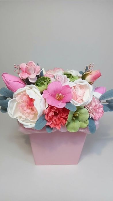 Букеты из мыльных цветов