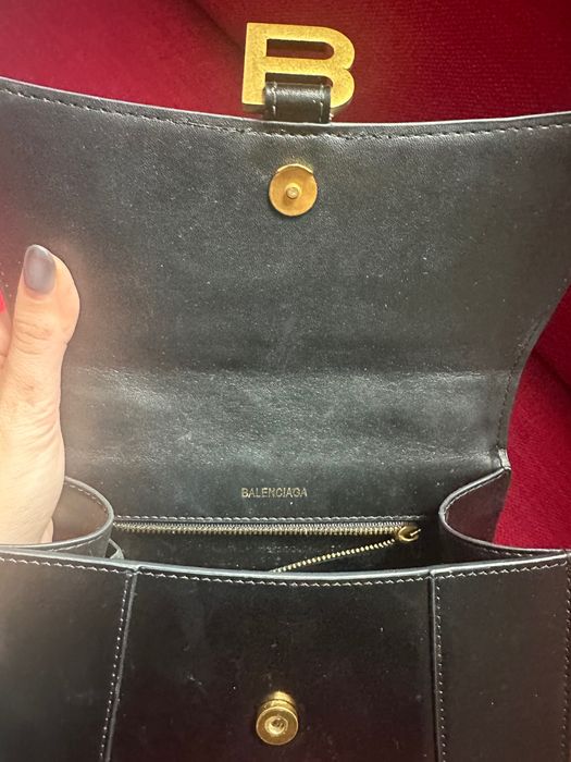 Balenciaga Hourglass черна чанта