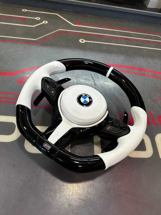 Volan M BMW PIANO BLACK / Vibratii / Incalzire / DISTRONIC! SERIA F/E