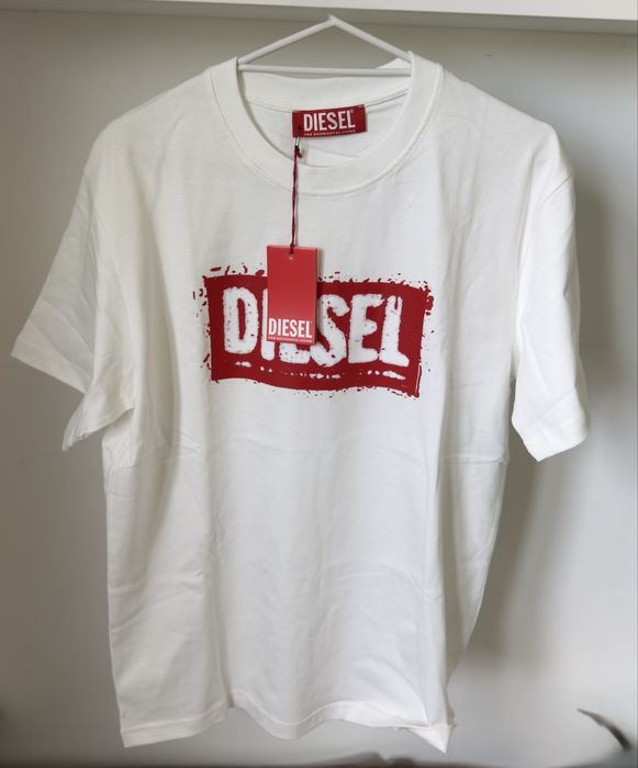 Tricou alb Diesel