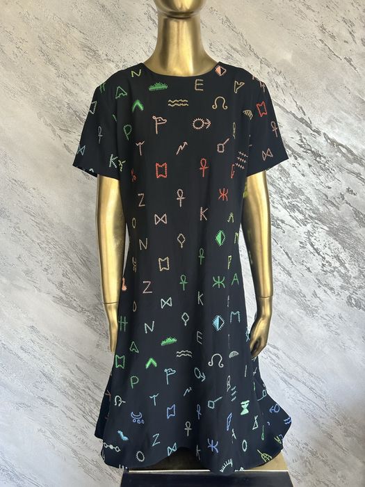 Rochie Kenzo Pre-Fall 2015 Archive Symbols Embroidered Dress Mărimea 40 / M