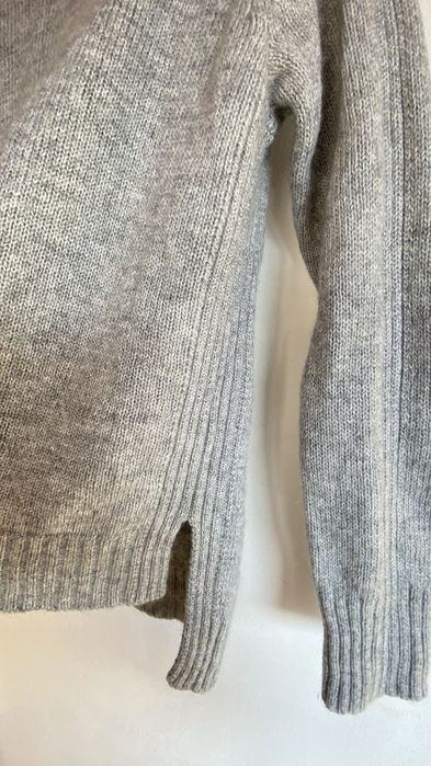 Massimo Dutti пуловер сив кашмир вълна