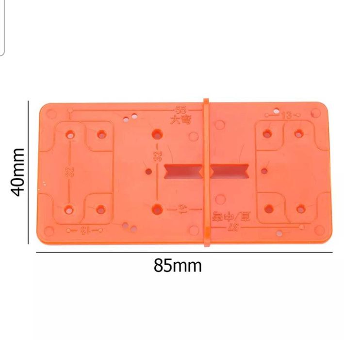 Шаблон и свредло за отвори на мебелни панти | Фрезер с ограничител