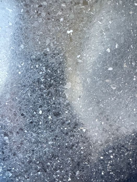 Маса голяма разтегателна елипс кръгла естествен камък и дърво