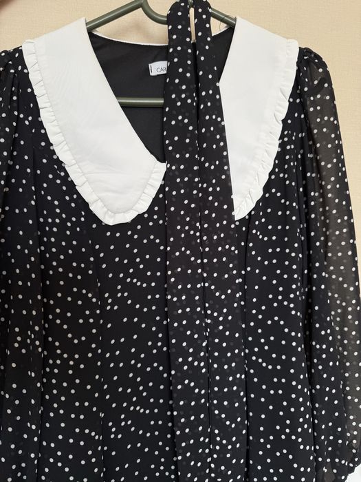 Платье в горошек, размер 42-44