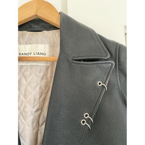 Кожаная куртка Sandy Liang