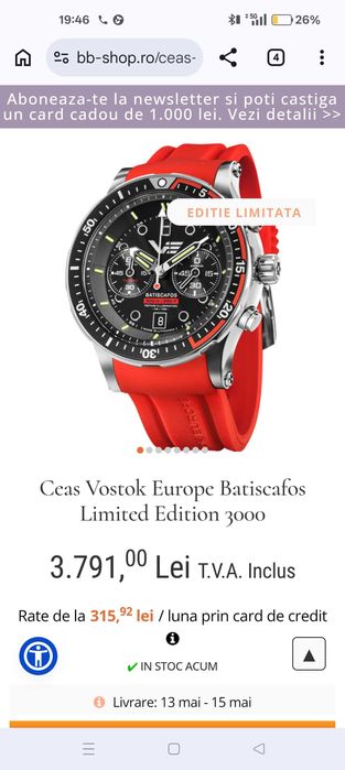 Ceas Vostok Europe