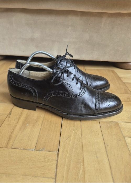 Pantofi eleganți de lux Sant Ambroeus Milano - Brogues Oxford - 40