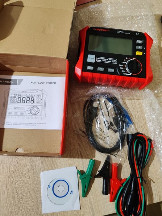 Aparat de masura digital Habotest HT5910, Tester RCD, LOOP, AUTORAMP, Afisaj LCD