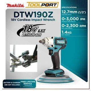аккумуляторном гайковерте Makita DTW190Z