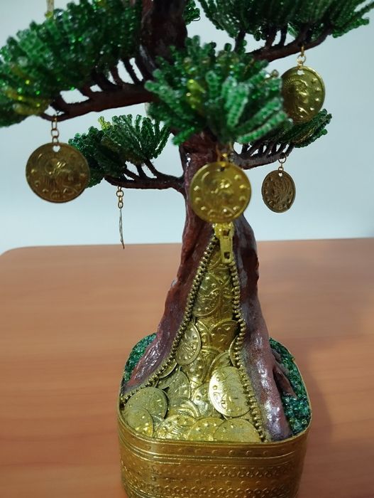 Денежное дерево ручной работы