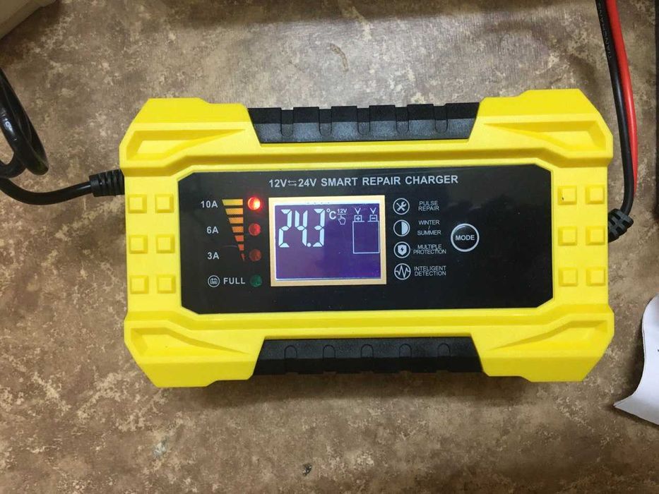 Зарядное устройство для аккумулятора автоматическое 12-24 вольта