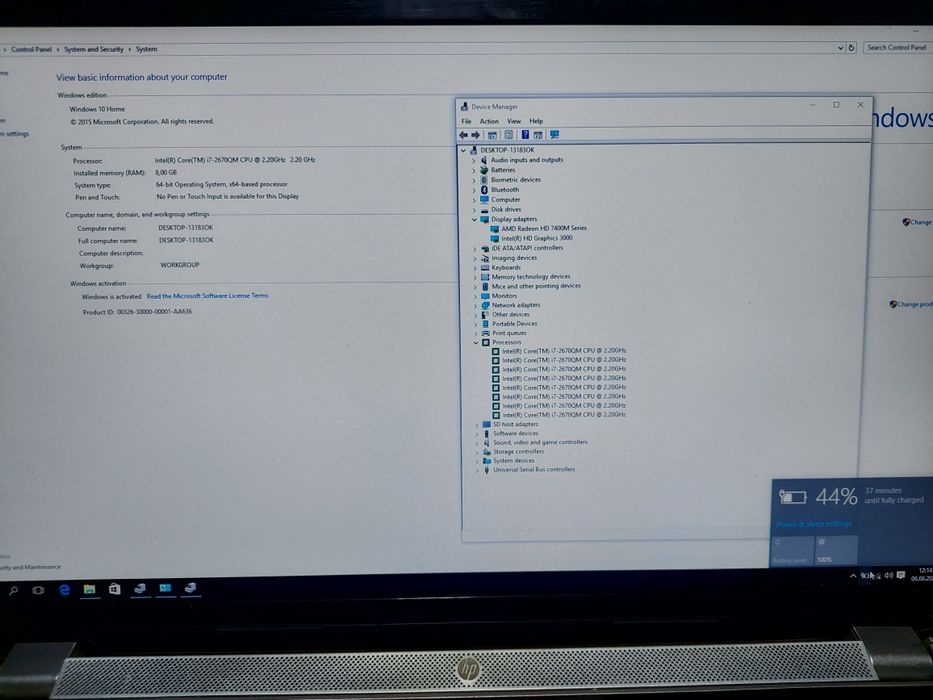 Laptop HP Pavilion DV7