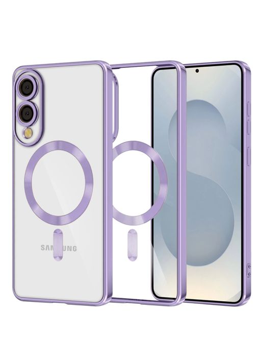 Samsung S25 EDGE - Husa Luxury Magsafe Spate Transparent