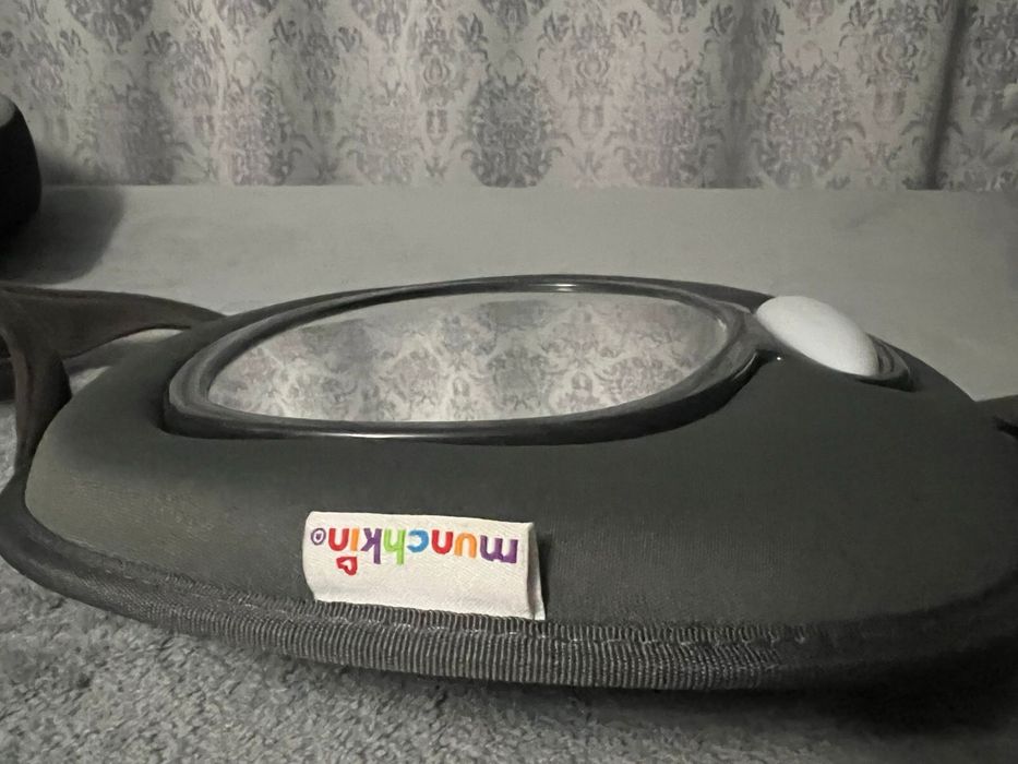 Oglinda bebelus masina cu lumini si muzica + telecomanda