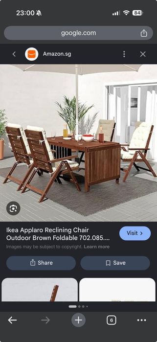 Vand set masa + scaune terasa + pavilion IKEA