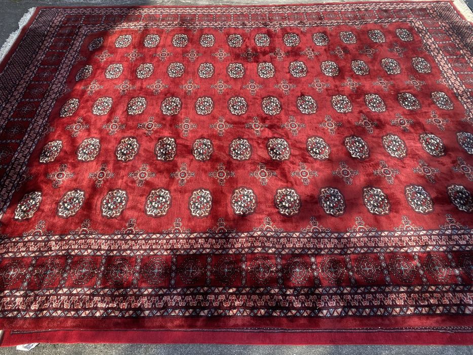 Covor oriental mare din lână – Bokhara – țesut manual