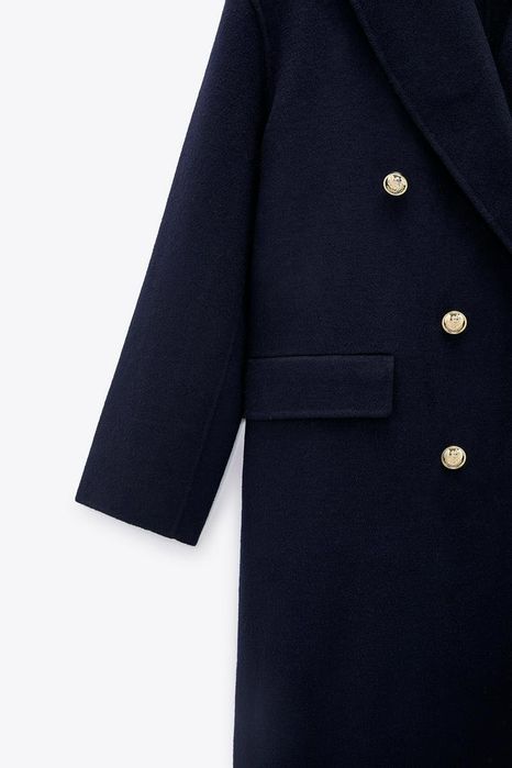 Zara палто тъмносиньо