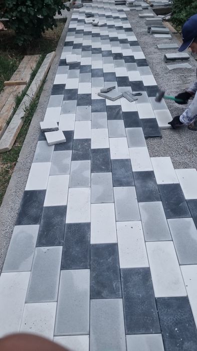 Укладка брусчатка
