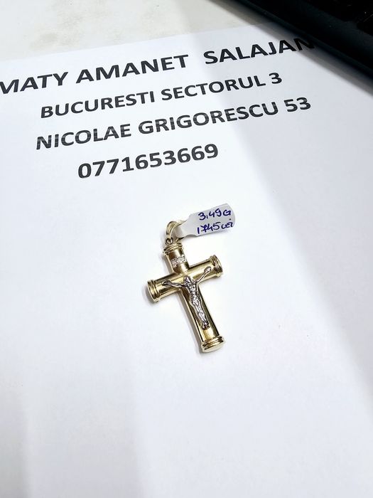 Vand pandantiv din aur 14 k 3.49 g cod 315