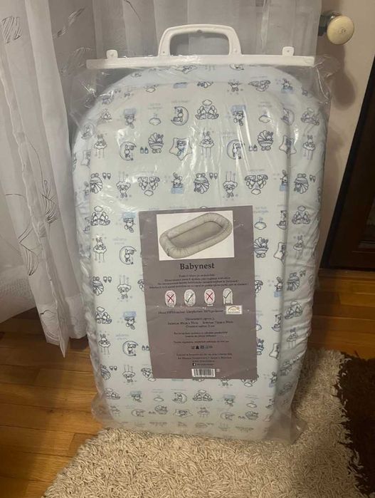 Babynest din bumbac organic pentru bebelusi