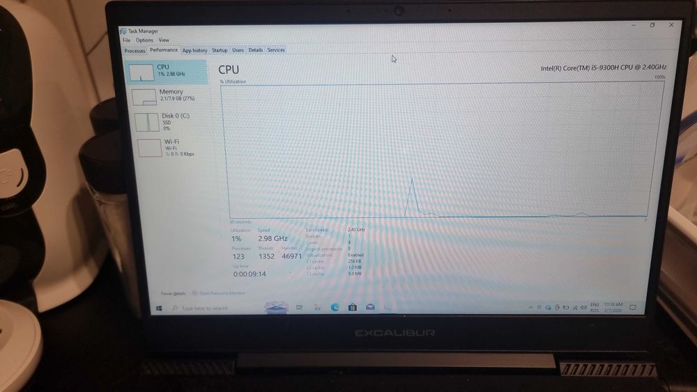 Vand leptop Casper Excalibur G770