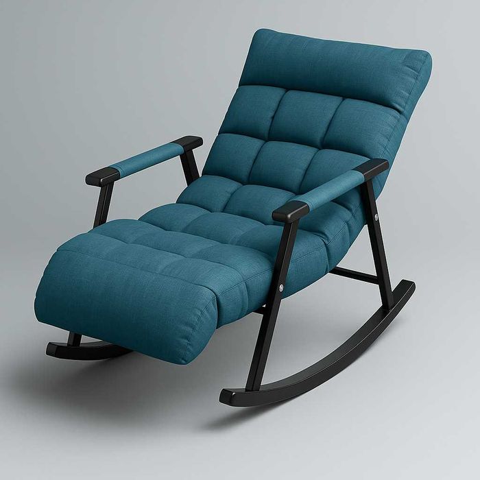 Премиум кресло-качалка с мягким матрасом для отдыха