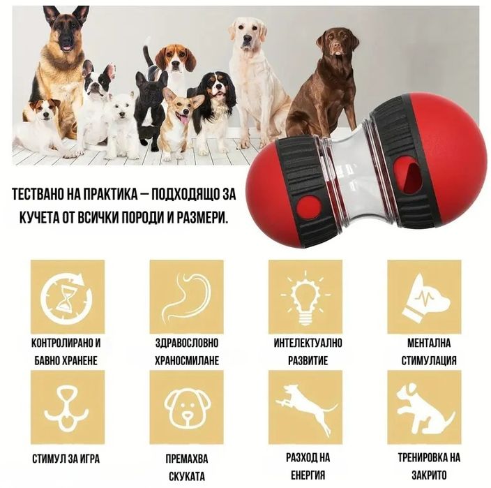 Кучешки играчка за хранене