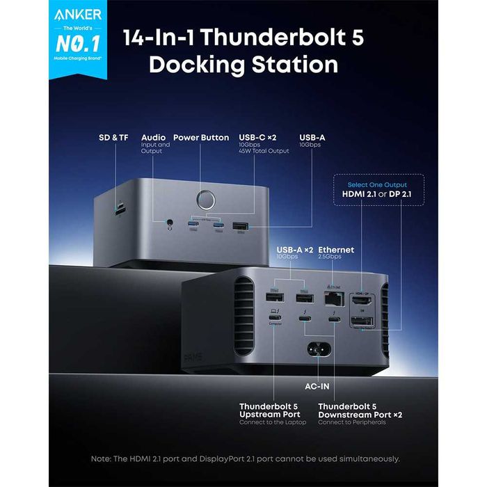 Anker Prime Docking Station 14-in-1 Thunderbolt 5 / Док-станция