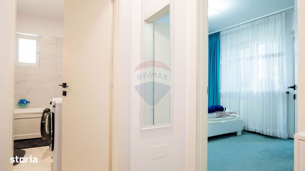 Dobroesti - vanzare apartament 2 camere mobilat complet, cu terasa