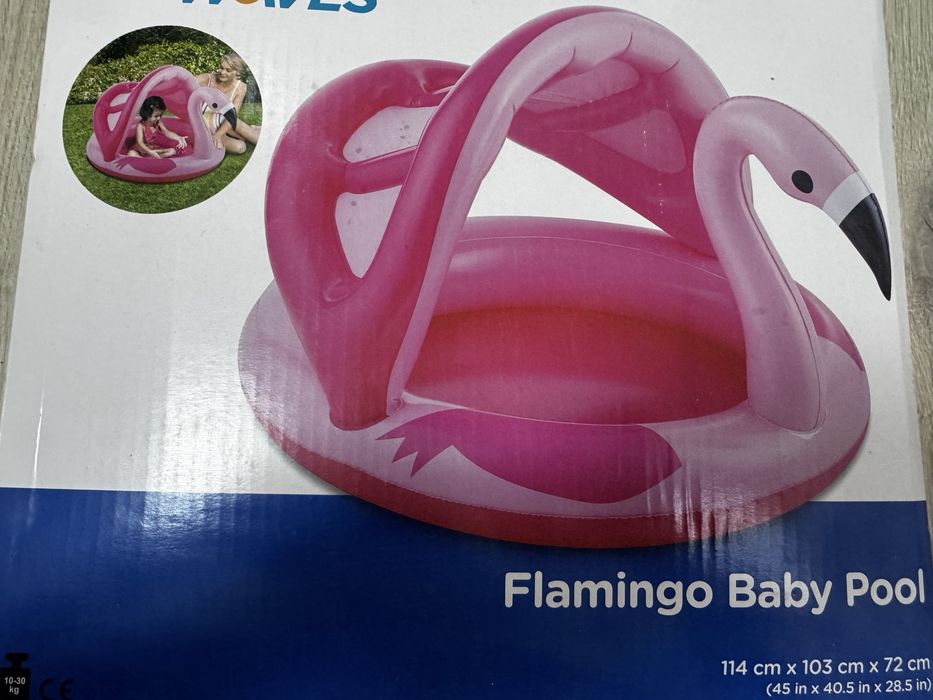 Piscina copii flamingo 114x103cm