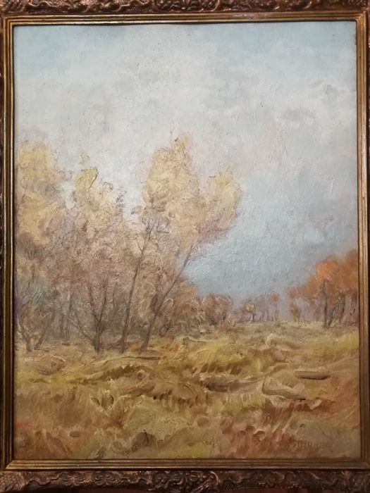 Tablou de colectie Iosif Steurer – Peisaj de Toamna (ulei, format mare)