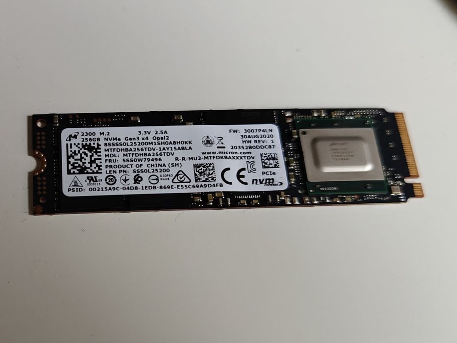 SSD NVME 256GB Micron gen3X4