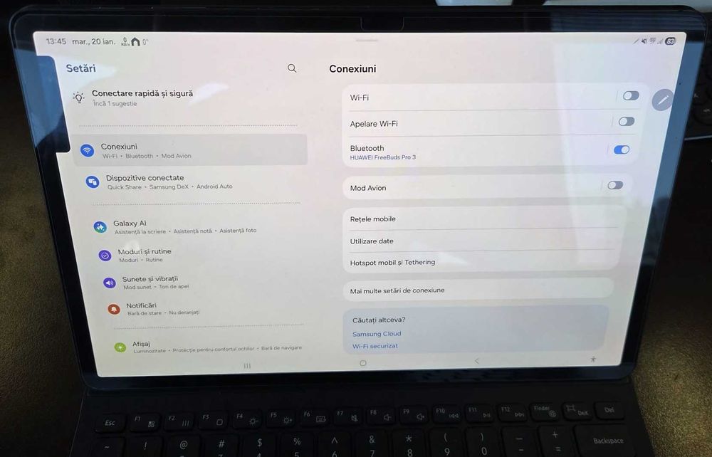 Tableta Samsung Tab S8 Plus 12.4" + 5G/SIM  +  TASTATURA noua
