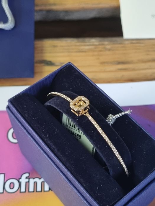 Bratara Swarovski piatra galbena