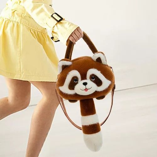 3D Плюшена Раница Чанта Червена Панда, Плюшена Панда Чанта Red Panda