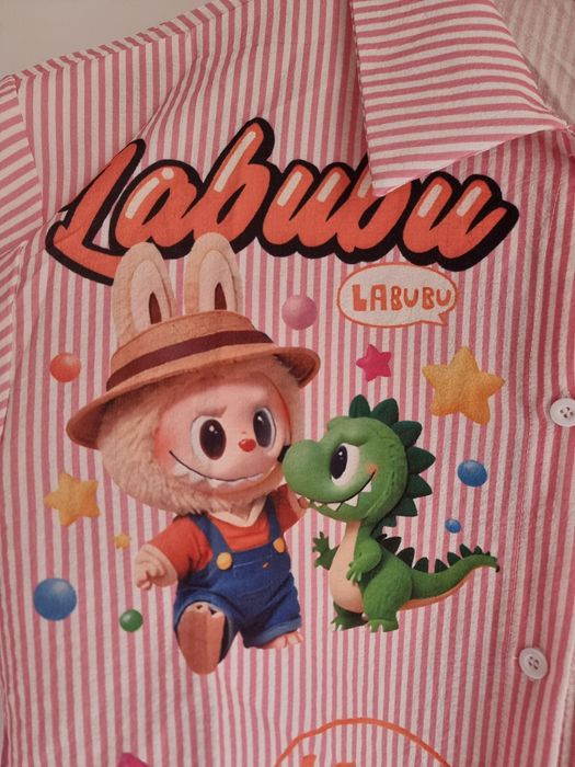Лабубу Labubu рубашки женские корейские