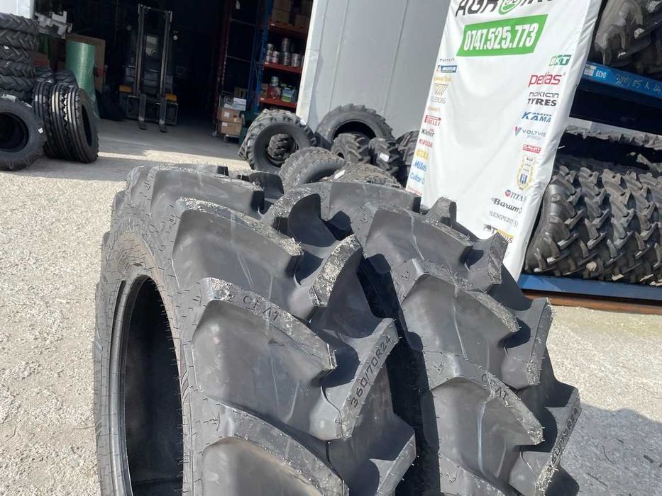 12.4-24 Radiale de tractor cu incarcator 360/70R24 Cauciucuri