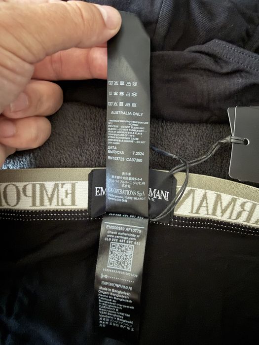 Emporio Armani set 3 chiloti barbati negru-negru/verde masliniu marimea S noi originali