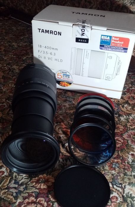 TAMRON 18-400 F/3.5-6.3 и DI II VC HLD за Никон F нов. 680евроКъм обек